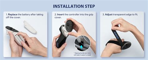 Aubika Rechargeable Controller Grips For Meta Quest S Oculus Quest