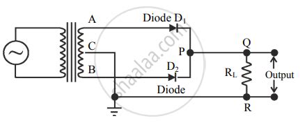 Draw A Neat Labelled Circuit Diagram Of A Full Wave Rectifier Using A