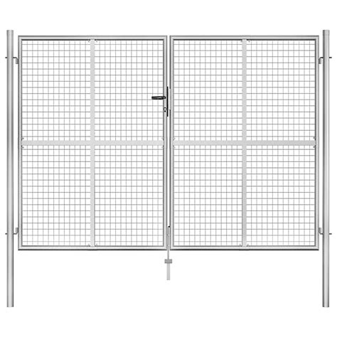 Berkfield Garden Gate Galvanised Steel 306x225 Cm Silver Diy At Bandq