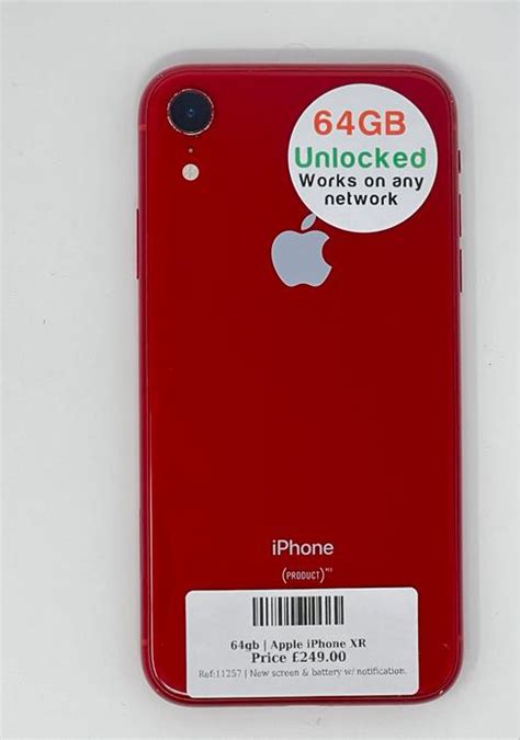 Apple iPhone XR Red 64gb Unlocked | Used device | - Techbase