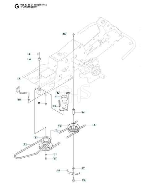 Husqvarna RIDER 155 Transmission GHS