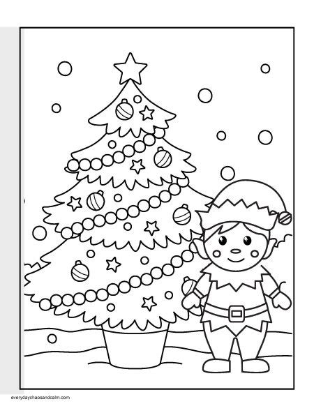 9 Christmas Elf Coloring Pages For Kids (Free PDF Download)