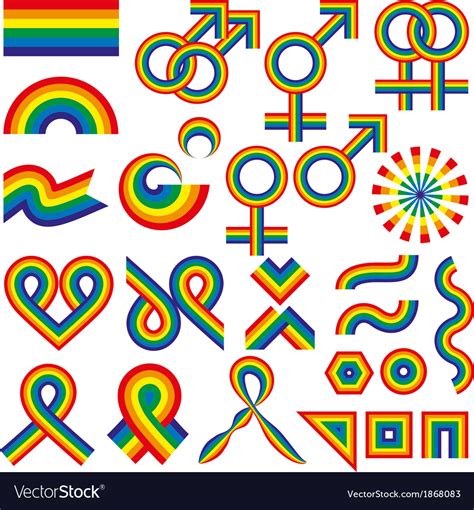 Gay Symbolic Royalty Free Vector Image Vectorstock