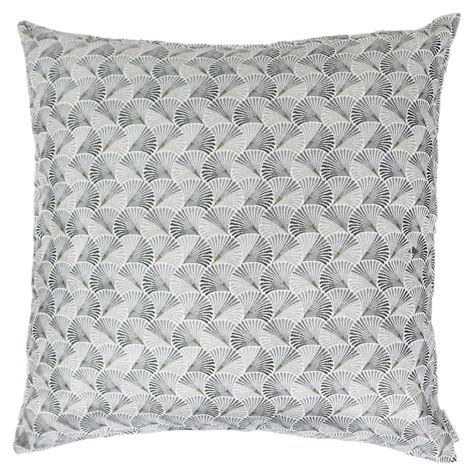 Housse De Coussin 70x70 Cm SHELL Gris Perle Leroy Merlin