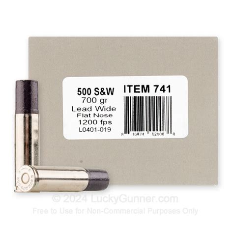 Premium S W Magnum Ammo For Sale Grain Wide Flat Nose Hard