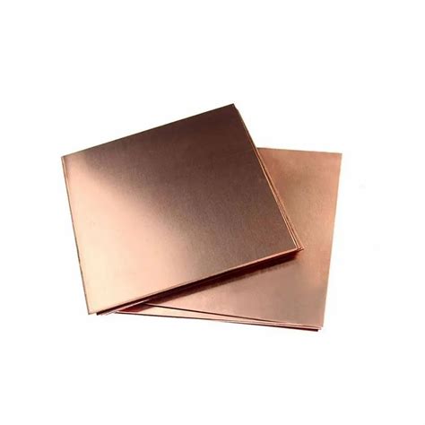 Gsm Gsm Rectangular Copper Plain Sheet For Industrial Thickness