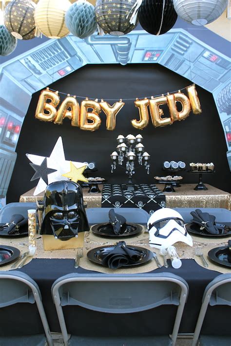 Little Jedi Baby Shower Star Wars Party Ideas Lauras Little Party