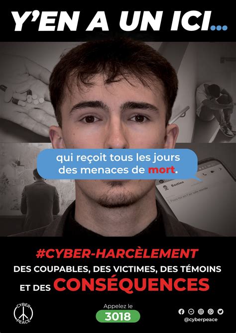 Campagne d affiches cyber harcèlement Mattéo Danneville