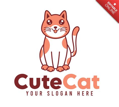 Cute Cat Logo Design Template | Free Design Template