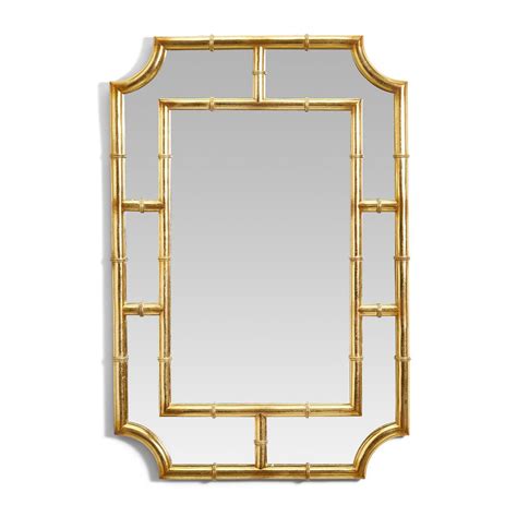 Golden Bamboo Wall Mirror