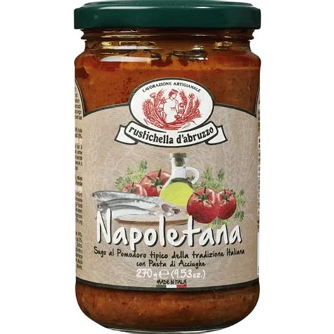 Molho Napoletana frasco 370 g RUSTICHELLA D ABRUZZO Nutripédia