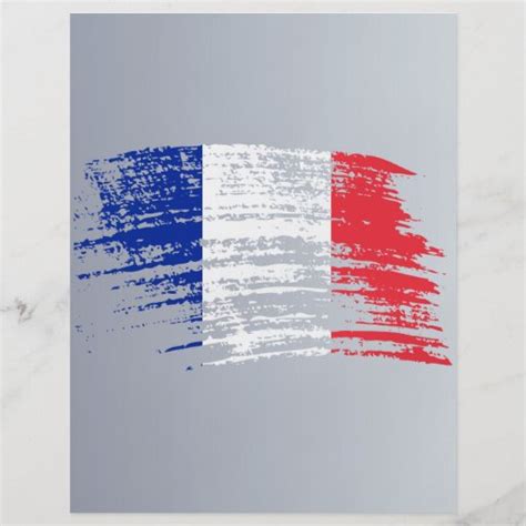 Cool French Flag Design Flyers Zazzle