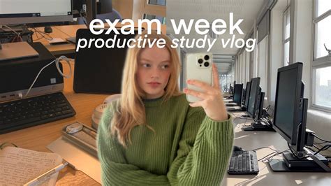 Uni Vlog Midterms Productive Library Days Am Mornings Youtube