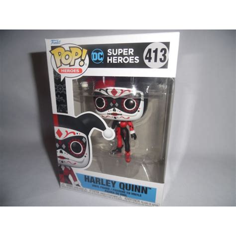 Figurine Pop Heroes Dia De Los Muertos Harley Quinn N 413 Funko