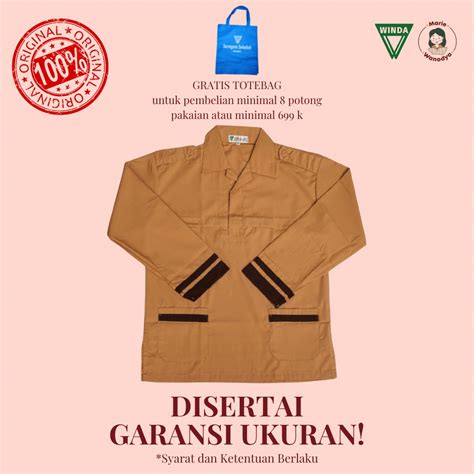 Jual Seragam Pramuka Siaga Lengan Panjang Baju Pramuka Siaga Lengan