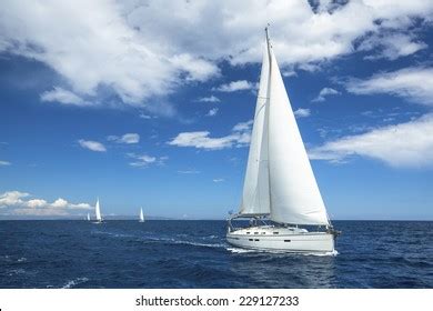 Sailing Boat Sailing Regatta Luxury Yachts Stock Photo 229127233