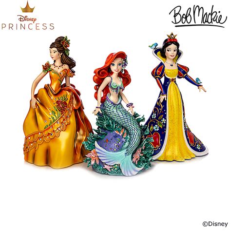 Disney Princess Figurines Featuring Bob Mackie Designs Of Disneys Belle ...