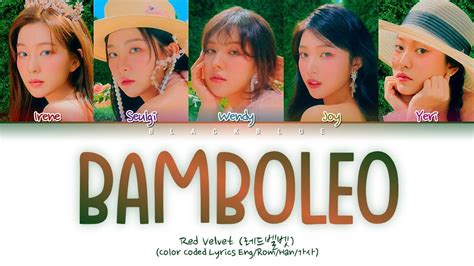 Red Velvet Bamboleo Lyrics Bamboleo Color Coded Lyrics