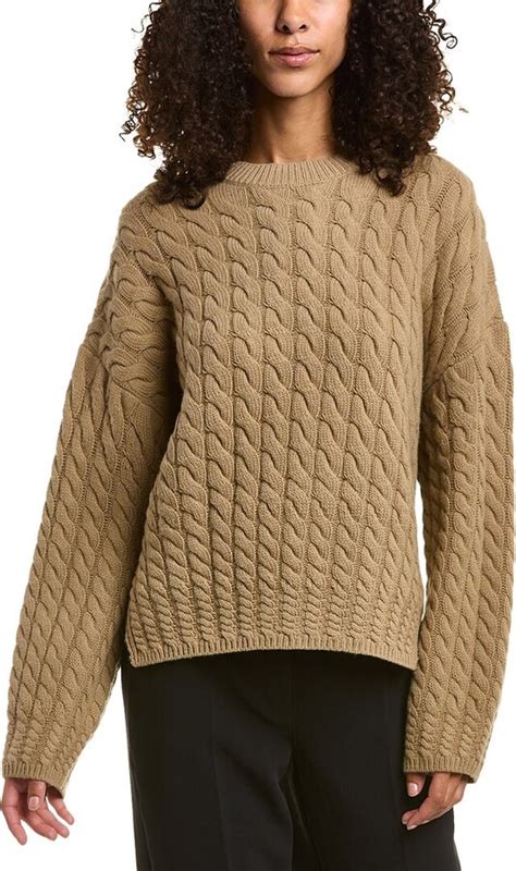 Theory Karenia Cable Felted Wool Cashmere Blend Sweater Shopstyle