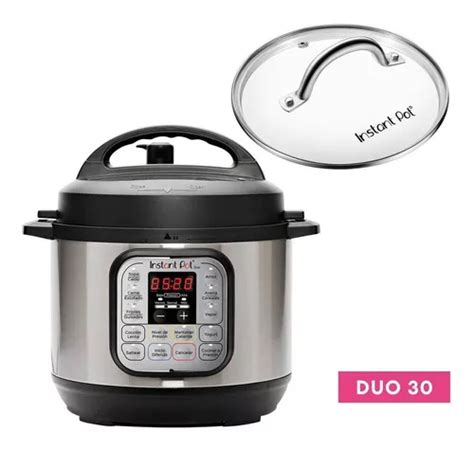 Pack Olla Multifuncional Duo Instant Pot Tapa De Vidrio Env O Gratis