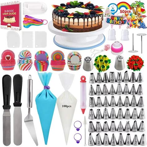 Cake Decorating Supplies Kit 322 PCS Baking Supplies Kit Set with Cake ...