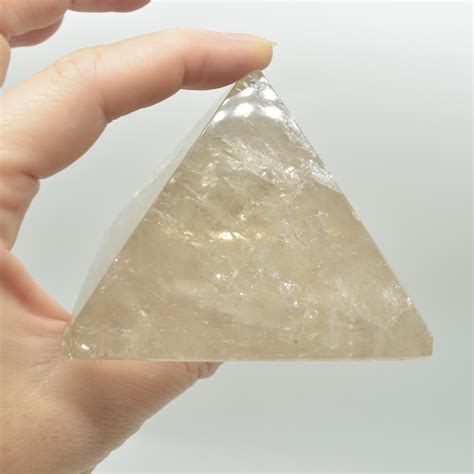 Large Pale Smoky Quartz Crystal Pyramid 6 5cm X 7 5cm X 7 5cm 335