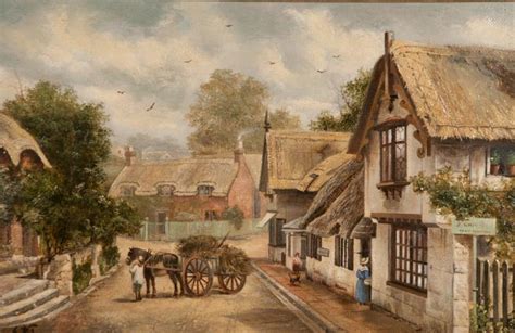 Old English Village Paintings