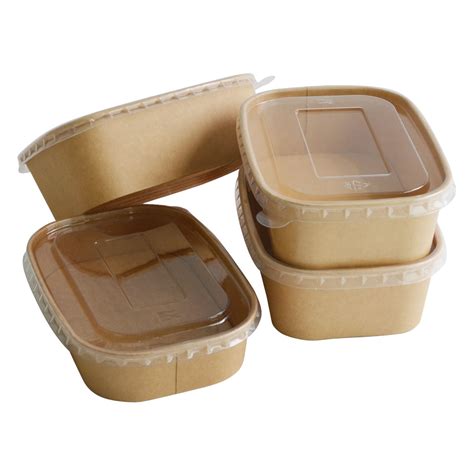 Supply Eco Friendly Food Container Take Away Paper Lunch Box Fast Food