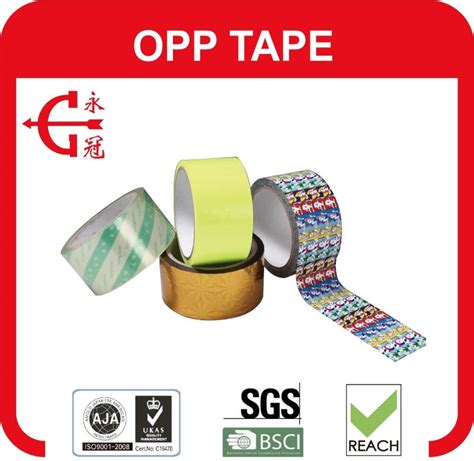 Yellow Customized Packing Jumbo Roll OPP Tape Adhesive Tape Hot Melt