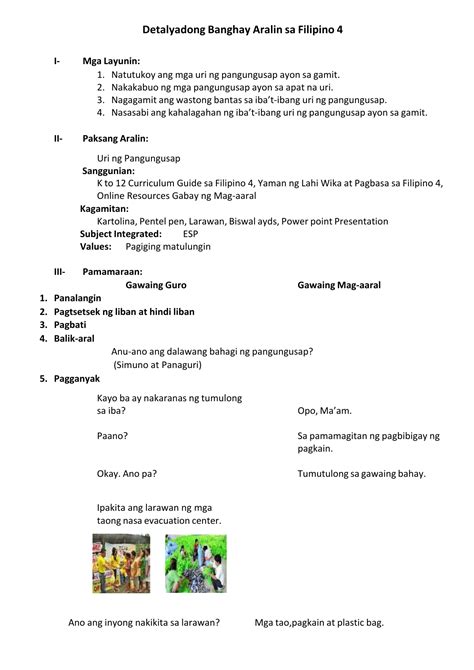 Uri Ng Pangungusap Activity Live Worksheets