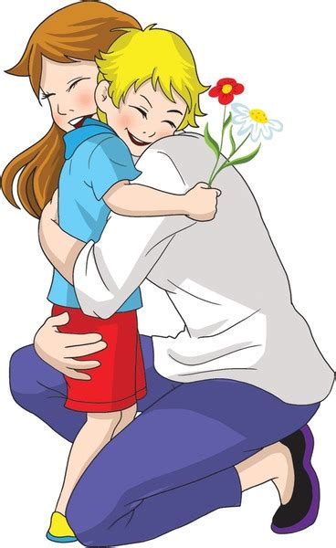 3+ Hundred Cartoon Happy Boy Hugging His Mother Royalty-Free Images ...