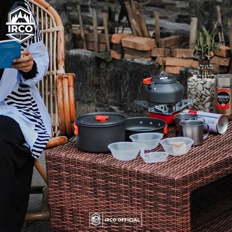 Jual Irco Paket Cooking Set Outdoor Plus Teko Kompor Gas Portable