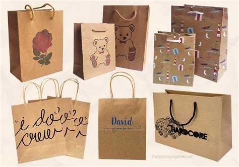 Buy Kraft Paper Gift Bags With Handle Wholesale Custom Bag