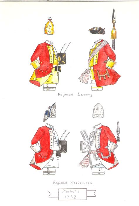 Oderint Dum Probent: Polish infantry uniforms in 1732