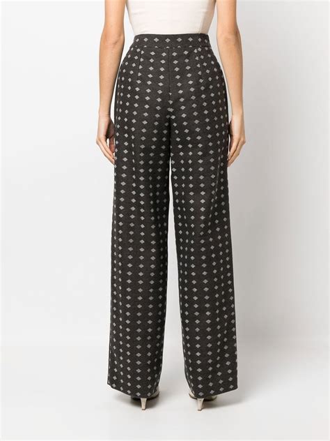 Casual Trousers Emporio Armani High Waisted Wide Leg Trouser