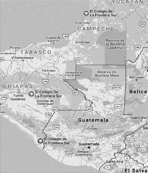 Frontera México-Guatemala | Download Scientific Diagram