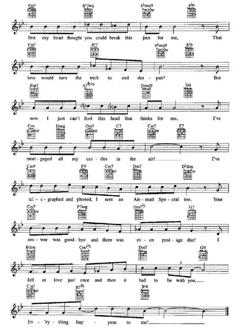 Everything Happens To Me Sheet Music Easy Sheet Music