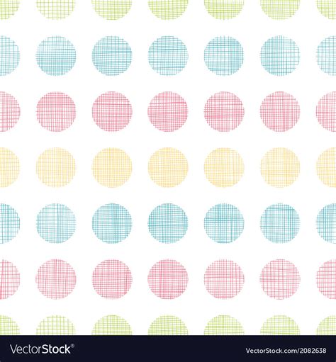 Abstract Textile Polka Dots Stripes Seamless Vector Image