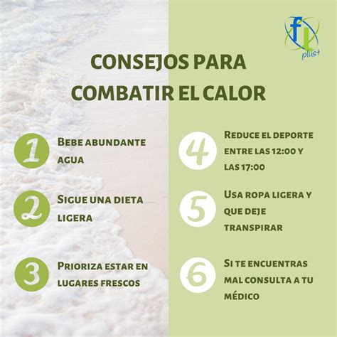 Consejos Para Combatir El Calor