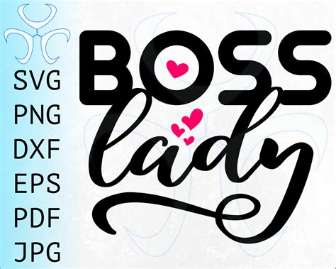 Boss Lady Svg Clipart Design Cut File For Moms And Women Mom Etsy