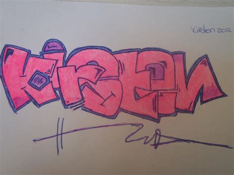 My Name In Graffiti By Kirstenthecookie On Deviantart