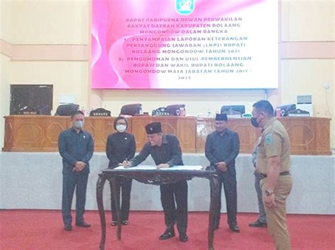 DPRD Bolmong Gelar Paripurna Usulan Pemberhentian Bupati Dan Wabup