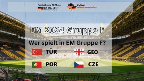 Em 2024 Gruppe F Spielplan Gegner Spielorte