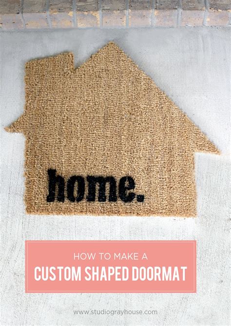 DIY Doormat - Gray House Studio | Diy custom, Door mat, Diy inspiration