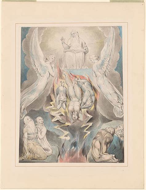 William Blake The Fall Of Satan Drawings Online The Morgan