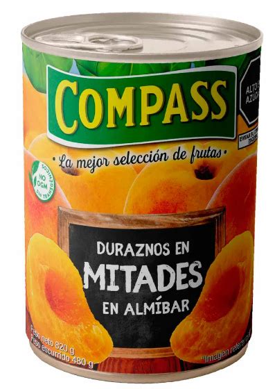 Duraznos En Mitades Compass En Alm Bar Lata G Bodega Koki