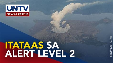 Bulkang Taal Posibleng Itaas Sa Alert Level 2 Serye Ng Mga Pagyanig