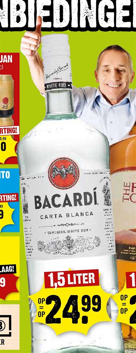 Bacardi Carta Blanca 1 5 Liter Aanbieding Bij Dirck 3