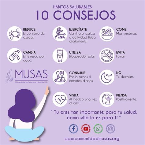 Hábitos Saludables 10 Consejos Para Llevar Una Vida Saludable Habitos Saludables Actividades