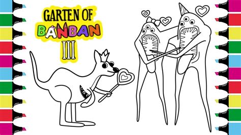 New Garten Of Banban Chapter Coloring Pages Kangoroo Fairy Ururoo